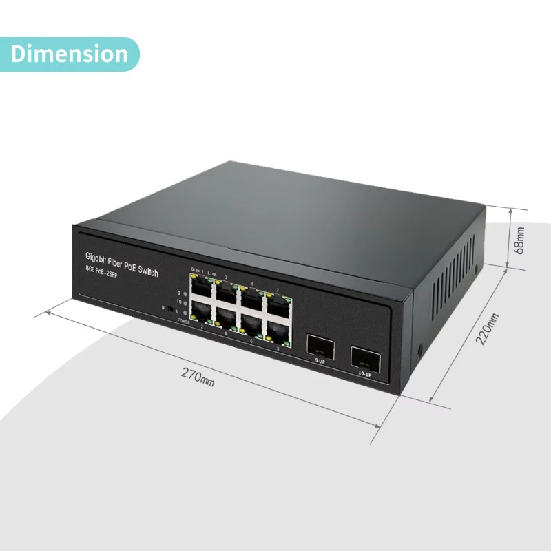 OEM ODM 8-портовый сетевой ком – обзор и цена Managed Gigabit Poe Switch 8 Port 802.3At